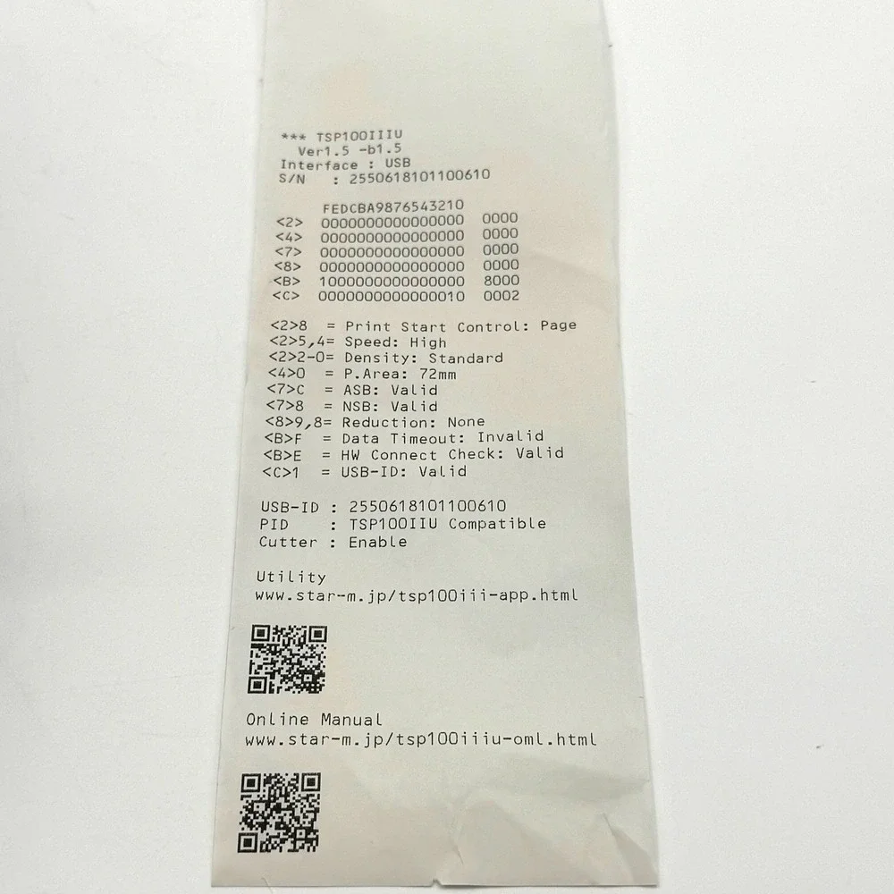 Star Micronics TSP100III TSP143IIIU Thermal Receipt Printer POS USB Black TESTED